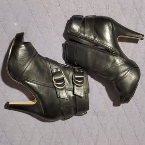 Madden girl open toe buckle bootie